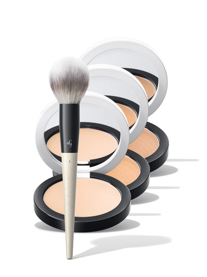 Compact Powder WOLKEN Set mit Powder Brush
