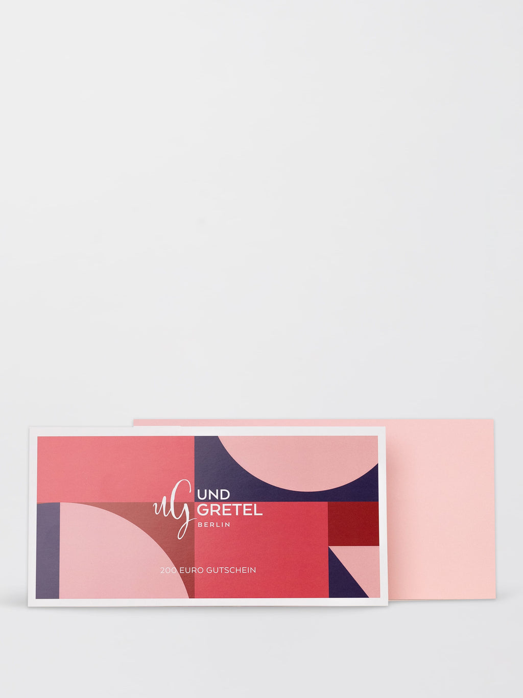 Gutscheinkarte 200€ Pink-Rot Töne