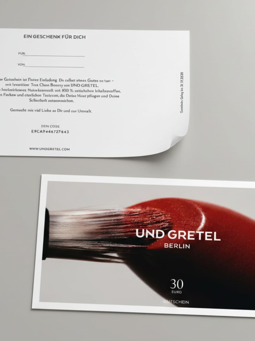 UND GRETEL Geschenkkarte 30 Euro